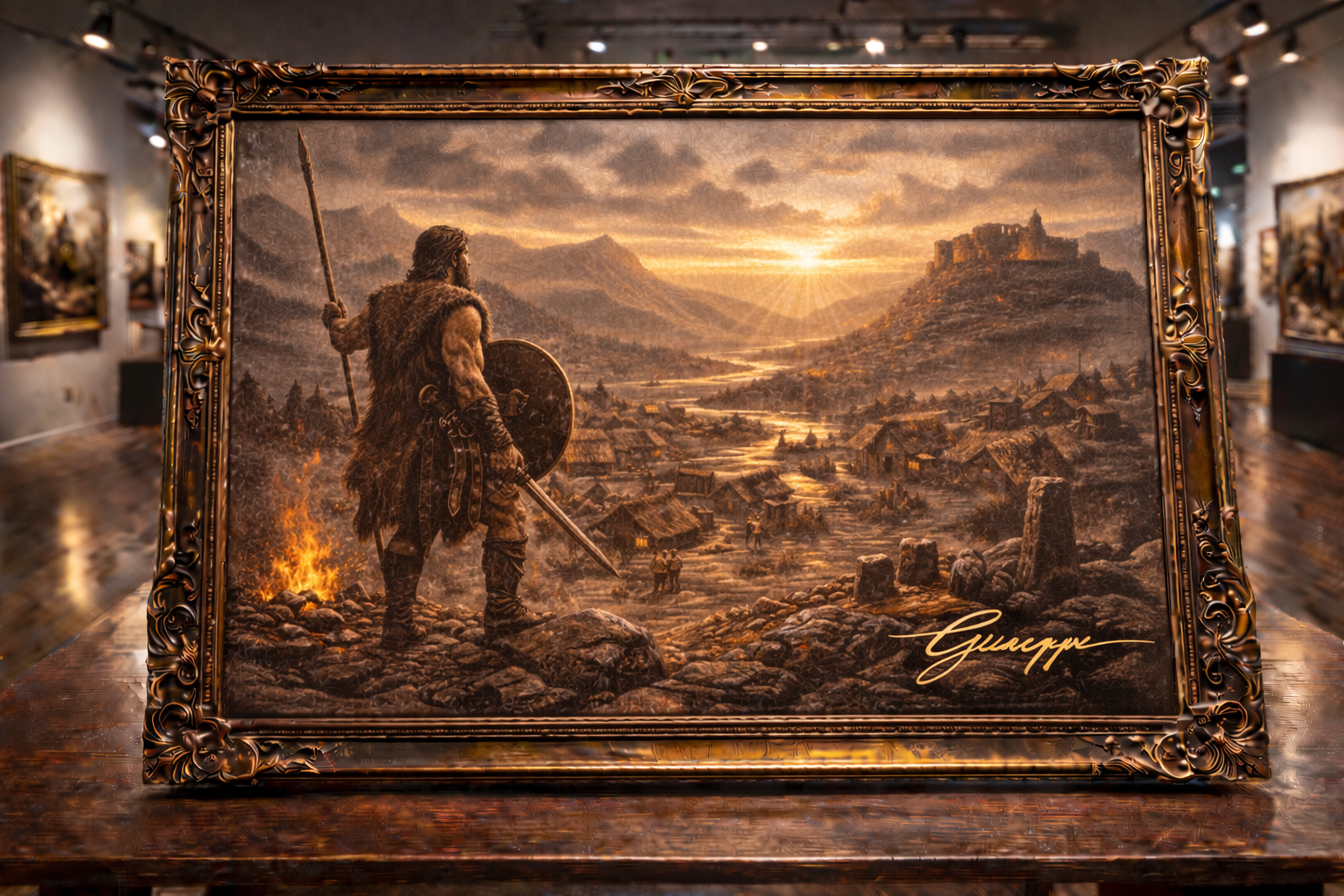 Sunset on the horizon