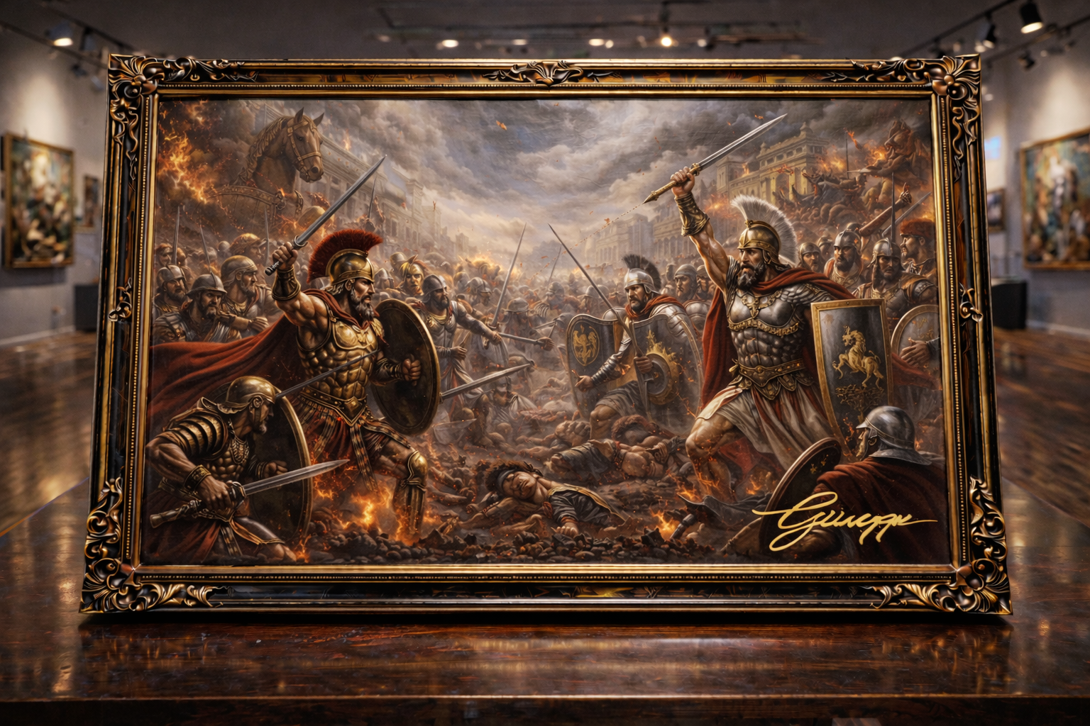 Greeks led by Achilles vs Trojans led by Hector