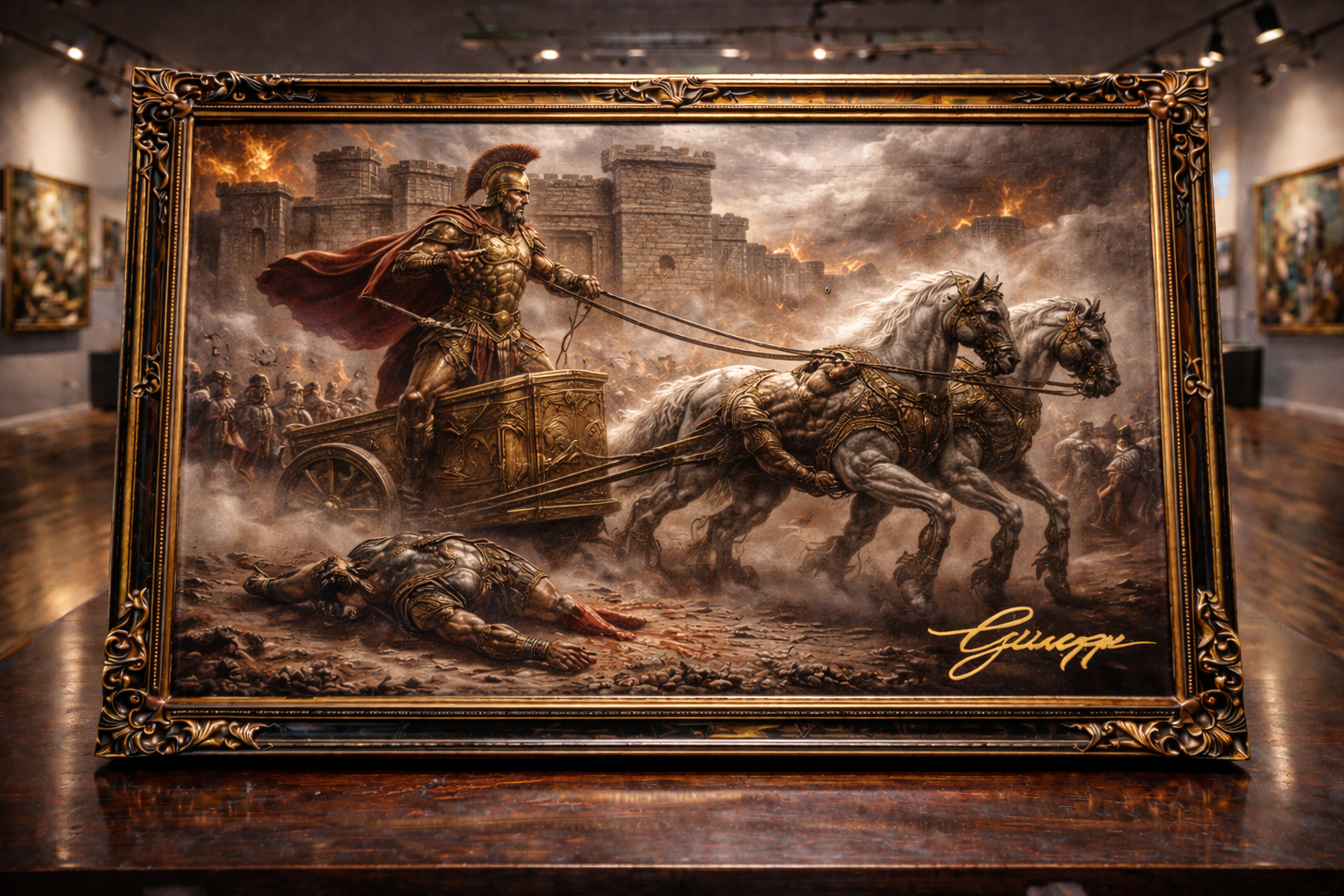 Hector Dragging hectors corpse