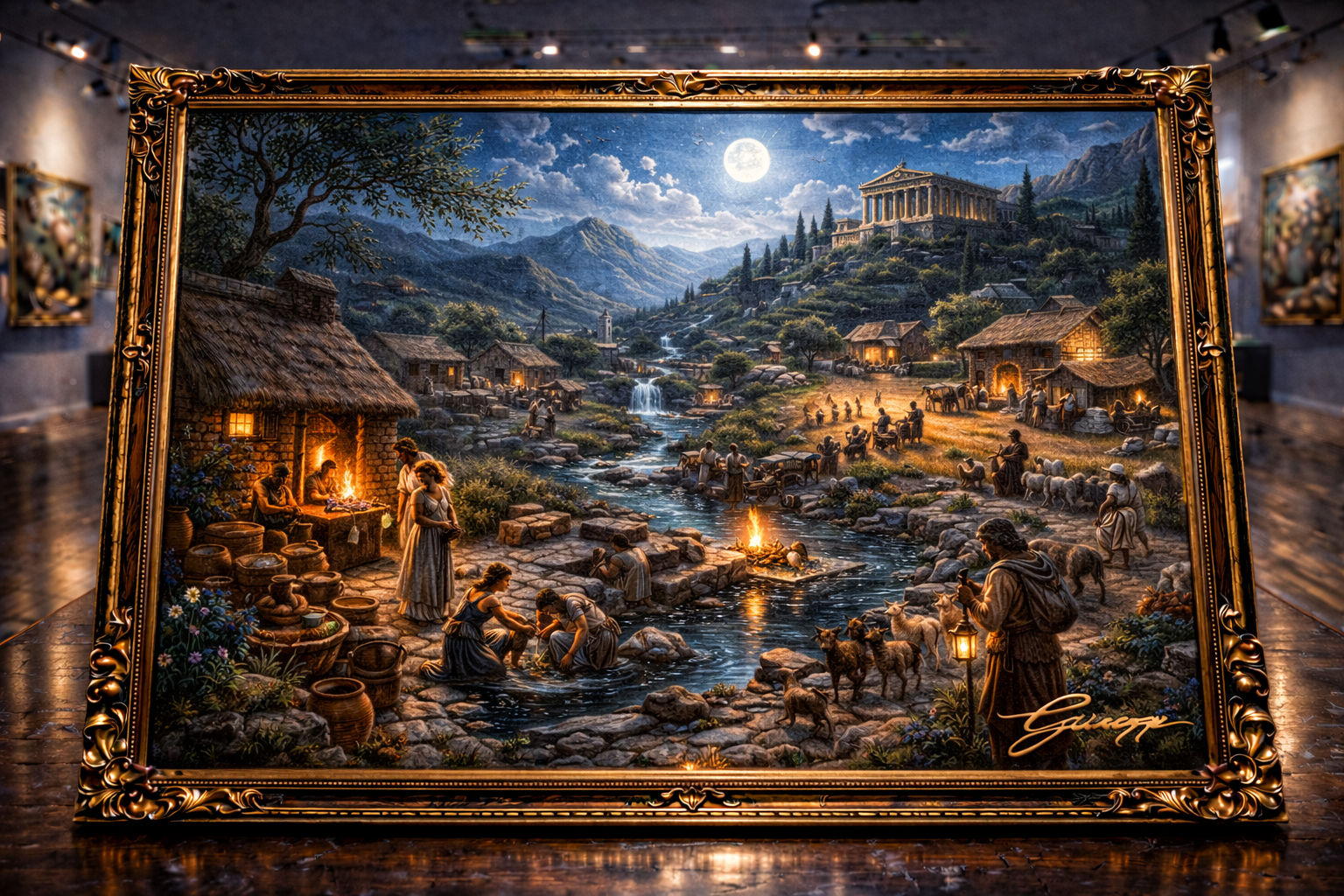 Golden hour in ancient Mediterranean life