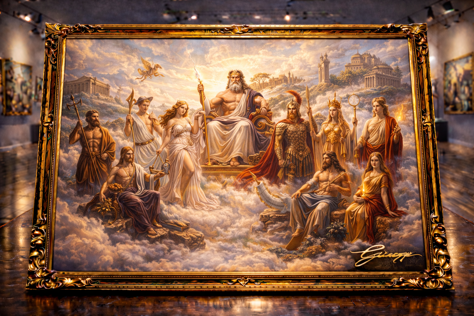 The gods of Mount Olympus