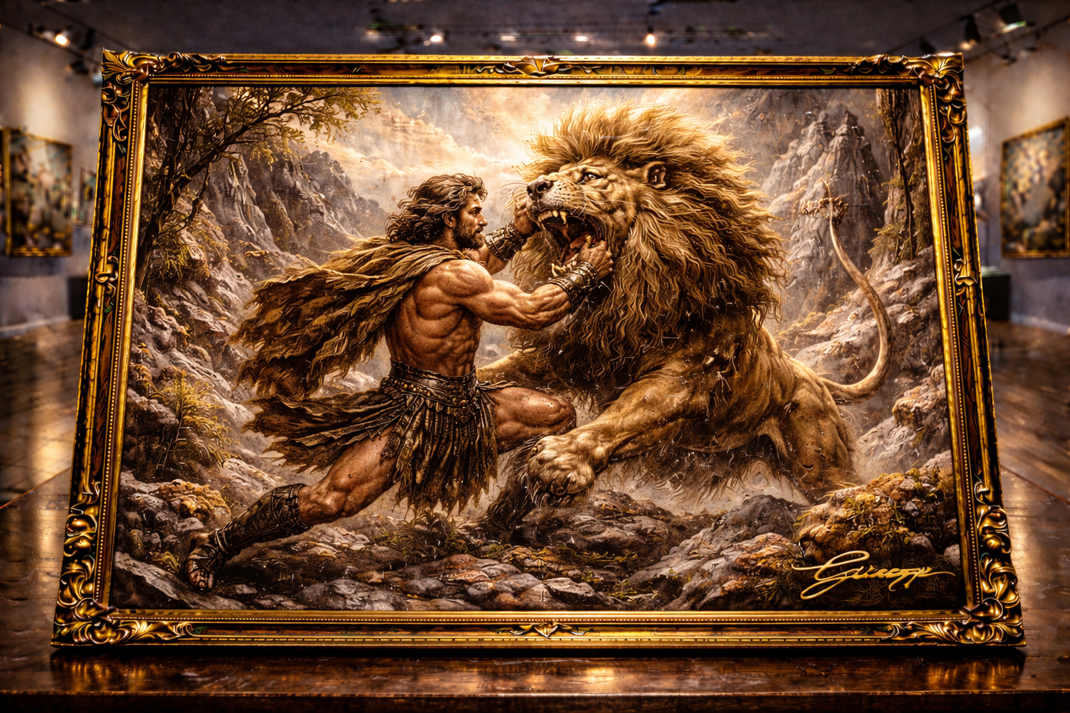 Hercules vs the Nemean Lion